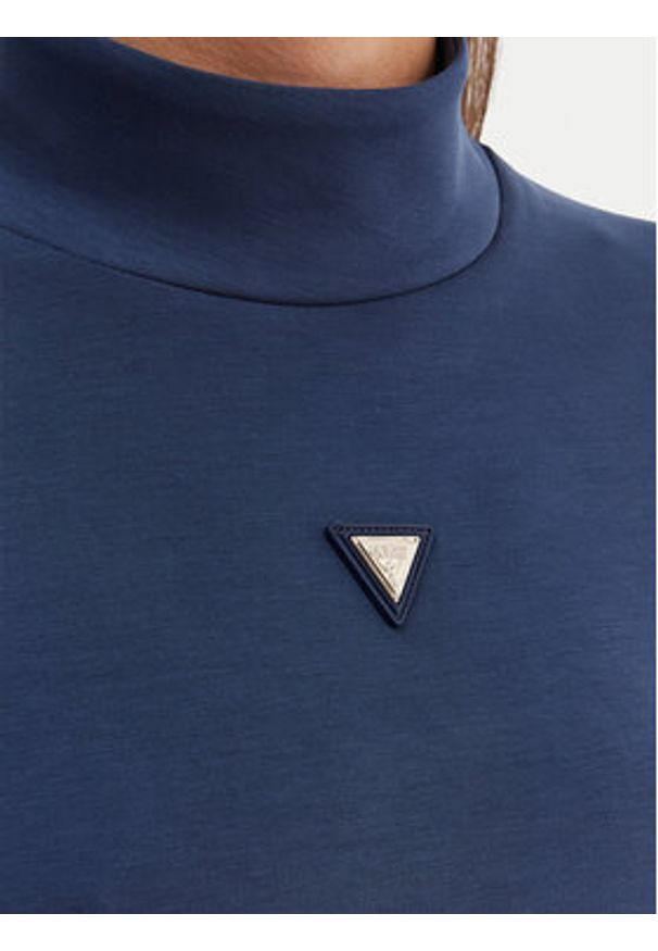 Guess Bluza V4YQ05 KCAY2 Granatowy Regular Fit. Kolor: niebieski. Materiał: syntetyk