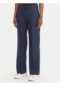 Hugo - HUGO Spodnie materiałowe Hilando 50554458 Granatowy Slim Fit. Kolor: niebieski. Materiał: syntetyk, wiskoza #1