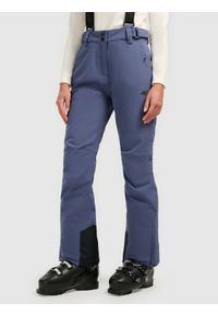 4f - 4F Spodnie narciarskie membrana 5000 damskie - granatowe XXL. Stan: podwyższony. Kolor: niebieski. Materiał: poliester, materiał. Wzór: gładki. Sezon: zima. Sport: narciarstwo #2