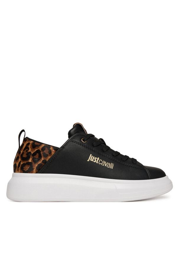 Just Cavalli Sneakersy 79RA3SB7 ZPB58 Czarny. Kolor: czarny. Materiał: skóra