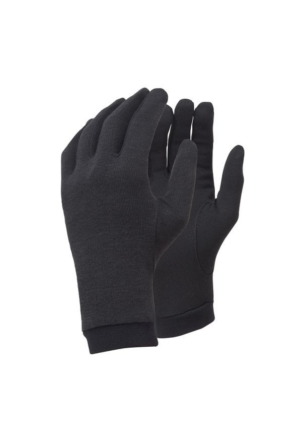 Podszewka rękawic Trekmates Silk. Kolor: czarny. Materiał: jedwab. Sport: turystyka piesza