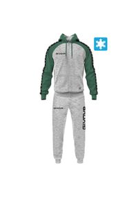 Givova - Dres męski Tuta Italia 103 z polaru. Kolor: czarny, fioletowy, wielokolorowy. Materiał: polar, dresówka #1