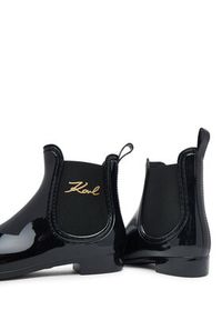 Karl Lagerfeld - KARL LAGERFELD Kalosze Kalosh II KL94775 Czarny. Kolor: czarny. Materiał: guma #5