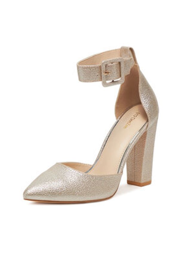 DeeZee Czółenka K539A Złoty. Kolor: złoty. Materiał: materiał