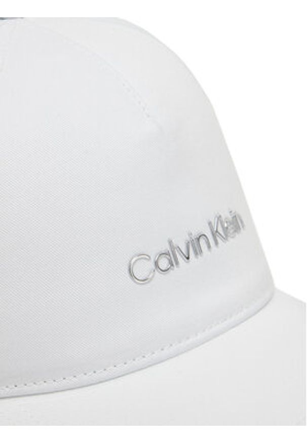 Calvin Klein Czapka z daszkiem Must Tpu Logo K60K610525 Biały. Kolor: biały. Materiał: bawełna, materiał