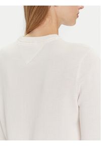 Tommy Jeans Sweter Essential DW0DW20159 Écru Regular Fit. Materiał: bawełna #4