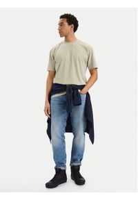 G-Star RAW - G-Star Raw T-Shirt Base D28588-E517 Beżowy Regular Fit. Kolor: beżowy. Materiał: bawełna #5