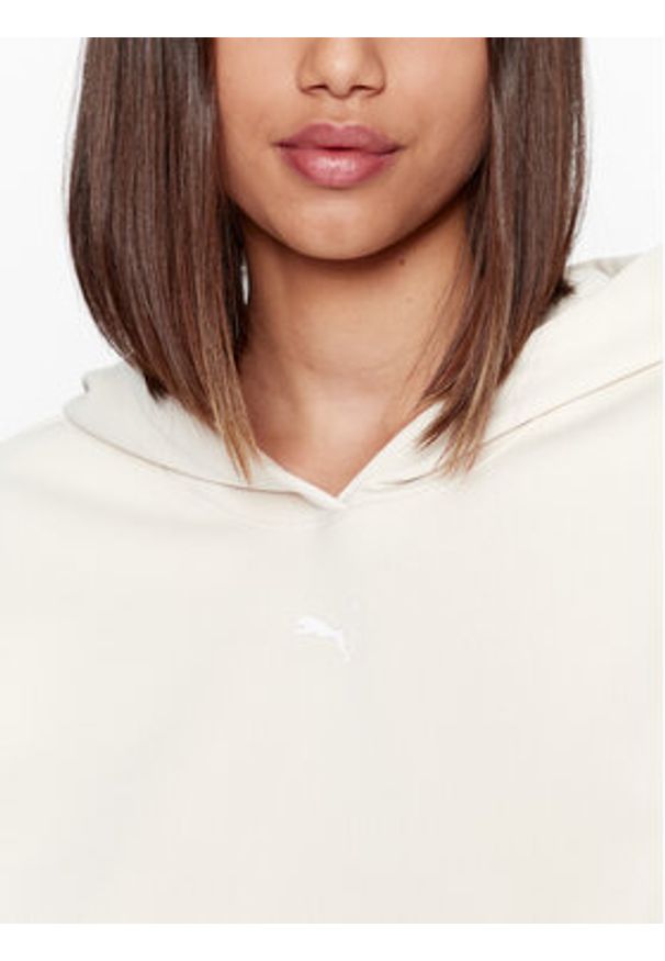 Puma Bluza Puma Strong Power 523876 Écru Regular Fit. Materiał: syntetyk