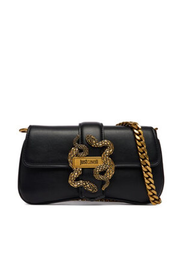 Just Cavalli Torebka 80RA4BA7 ZSA89 Czarny. Kolor: czarny. Materiał: skórzane
