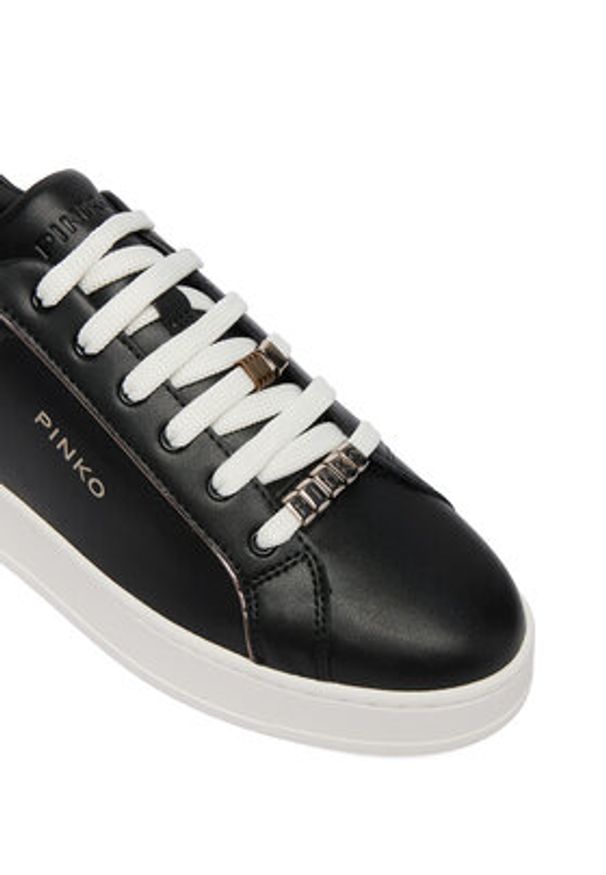 Pinko - PINKO Sneakersy Iris 01 SS0131 P001 Czarny. Kolor: czarny. Materiał: skóra