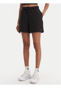 Reebok Szorty sportowe Jacqueline RK25500CCW Czarny Regular Fit. Kolor: czarny. Materiał: bawełna #1