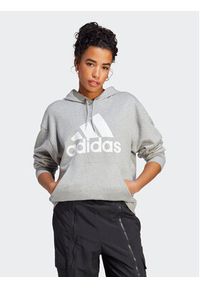 Adidas - adidas Bluza Essentials Big Logo IC9865 Szary Loose Fit. Kolor: szary. Materiał: bawełna #3