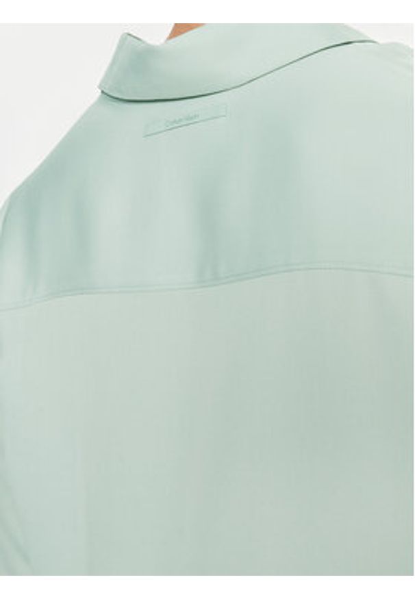 Calvin Klein Koszula K20K206777 Zielony Relaxed Fit. Kolor: zielony. Materiał: syntetyk