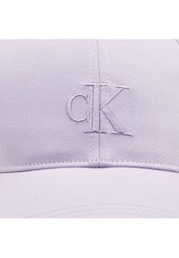 Calvin Klein Czapka z daszkiem Monogram Embro K60K612324 Fioletowy. Kolor: fioletowy. Materiał: syntetyk