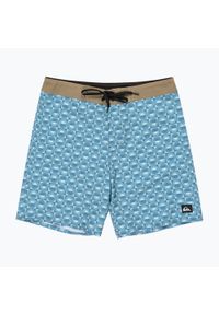 Szorty kąpielowe męskie Quiksilver Surfsilk Straight Leg 18". Kolor: niebieski