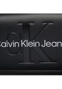 Calvin Klein Jeans Torebka Sculpted Ew Flap Conv25 Mono K60K611866 Czarny. Kolor: czarny. Materiał: skórzane #5