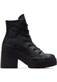 Buty Converse Chuck 70 De Luxe Heel. Kolor: czarny, wielokolorowy, biały. Materiał: skóra. Sport: fitness #1
