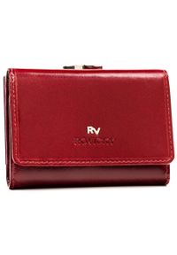 ROVICKY - Portfel skórzany Rovicky RV-1680400-BCA czerwony. Kolor: czerwony. Materiał: skóra