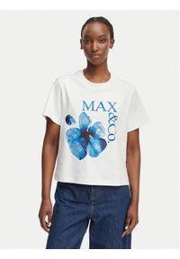 MAX&Co. T-Shirt 2616971034200 Biały Regular Fit. Kolor: biały. Materiał: bawełna #1