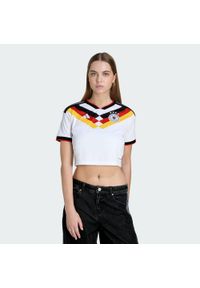 Adidas - Koszulka podstawowa Niemcy 26 Cropped. Kolor: biały. Technologia: ClimaCool (Adidas). Długość: krótkie. Sport: piłka nożna #1