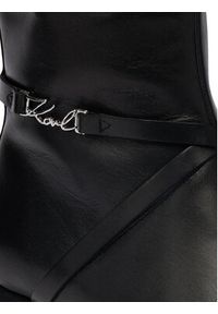 Karl Lagerfeld - KARL LAGERFELD Kozaki KL30375 Czarny. Kolor: czarny. Materiał: skóra #4