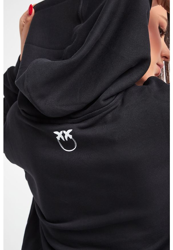 Pinko - BLUZA CHAMICAL PINKO. Typ kołnierza: kaptur. Długość rękawa: długi rękaw. Długość: długie. Wzór: haft