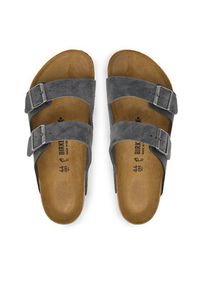 Birkenstock Klapki Arizona 1032435 Szary ciemny. Kolor: szary. Materiał: zamsz, skóra #3