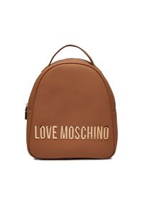 Love Moschino - LOVE MOSCHINO Plecak JC4197PP1IKD0201 Brązowy. Kolor: brązowy. Materiał: skóra