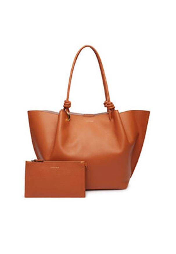 Coccinelle Torebka E1 U07 11 01 01 Brązowy. Kolor: brązowy. Materiał: skórzane