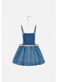 Mayoral - Spódnica dziecięca 92-134 cm. Kolor: niebieski. Materiał: bawełna, jeans, denim. Wzór: gładki #4