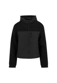 Urban Classics - Damska Bluza Polarowa Z Marszczonego Polaru. Kolor: zielony, czarny, brązowy, wielokolorowy. Materiał: polar. Sezon: zima #1