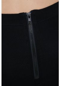 LABELLAMAFIA - LaBellaMafia legginsy damskie kolor czarny z nadrukiem. Stan: podwyższony. Kolor: czarny. Materiał: skóra. Długość: krótkie. Wzór: nadruk