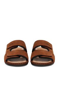 Rieker Klapki CEO-25559-25 Brązowy. Kolor: brązowy. Materiał: zamsz, skóra #4