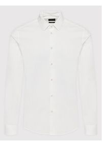 Sisley Koszula 5CNX5QL19 Biały Slim Fit. Kolor: biały. Materiał: bawełna #5