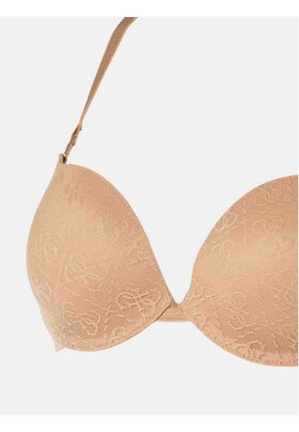 Guess Biustonosz push-up O5RC12 KCLB0 Brązowy. Kolor: brązowy. Materiał: syntetyk. Rodzaj stanika: push-up