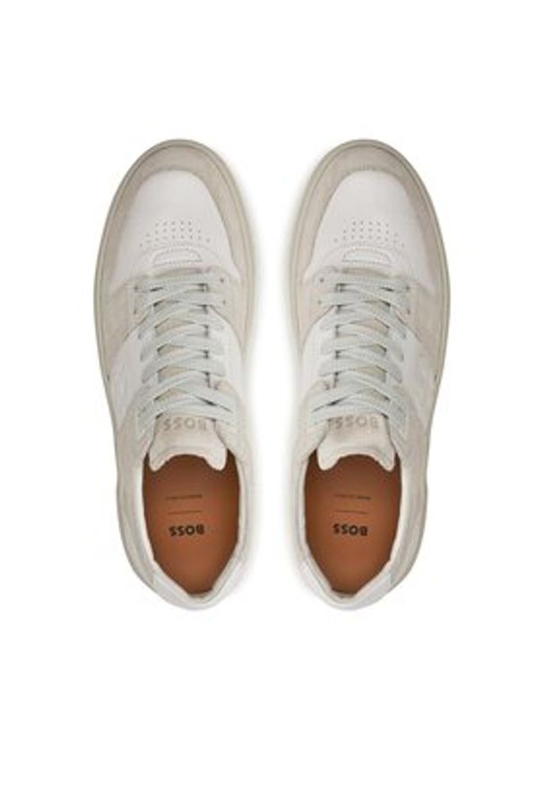 BOSS - Boss Sneakersy Gary Tenn Sdltbb 50517057 Beżowy. Kolor: beżowy. Materiał: skóra
