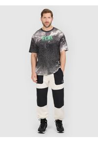 4f - 4F T-shirt loose z nadrukiem męski - czarny M. Okazja: na co dzień. Kolor: czarny. Materiał: materiał. Wzór: nadruk. Styl: casual, klasyczny #2