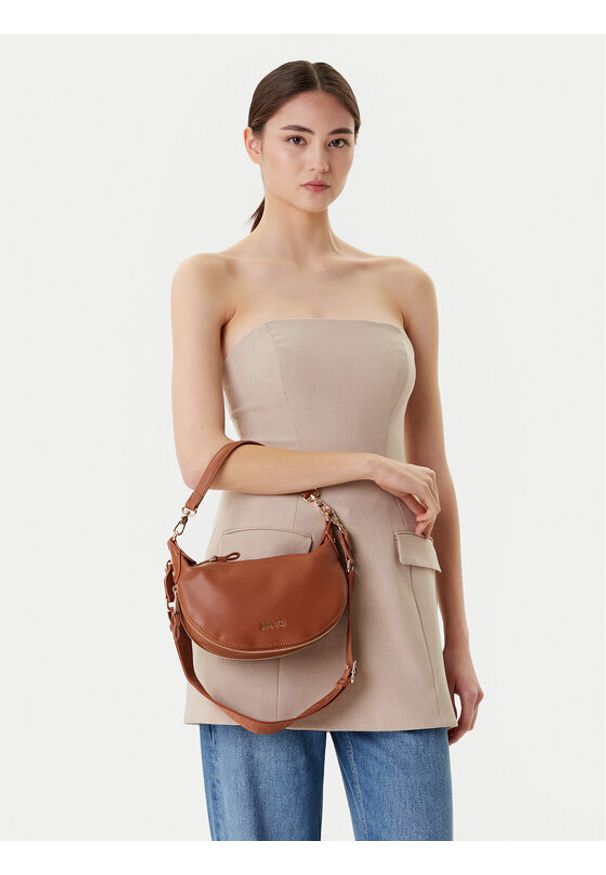 Liu Jo Torebka Ecs S Hobo AF5043 E0058 Brązowy. Kolor: brązowy. Materiał: skórzane