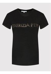 Patrizia Pepe T-Shirt CM1419/J013-K103 Czarny Regular Fit. Kolor: czarny. Materiał: wiskoza #5
