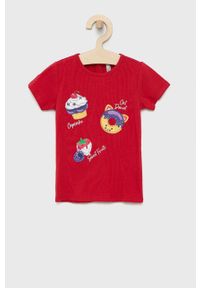 BIRBA&TRYBEYOND - Birba&Trybeyond t-shirt dziecięcy kolor czerwony. Okazja: na co dzień. Kolor: czerwony. Długość rękawa: krótki rękaw. Długość: krótkie. Wzór: nadruk. Styl: casual