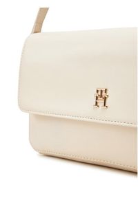 TOMMY HILFIGER - Tommy Hilfiger Torebka Th Distinct Conv Crossover AW0AW17219 Beżowy. Kolor: beżowy. Materiał: skórzane #5
