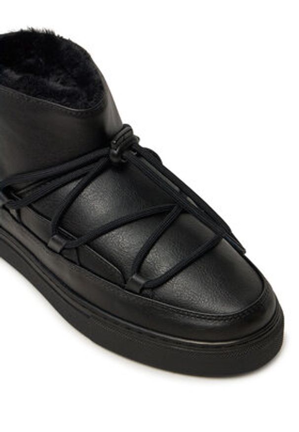 Inuikii Śniegowce Grape Low 05600-004 Czarny. Kolor: czarny. Materiał: skóra