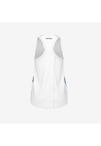 Head - Koszulka bez rękawów damska AGILITY Tank Top. Kolor: niebieski. Długość rękawa: bez rękawów. Wzór: motyw zwierzęcy. Sport: tenis