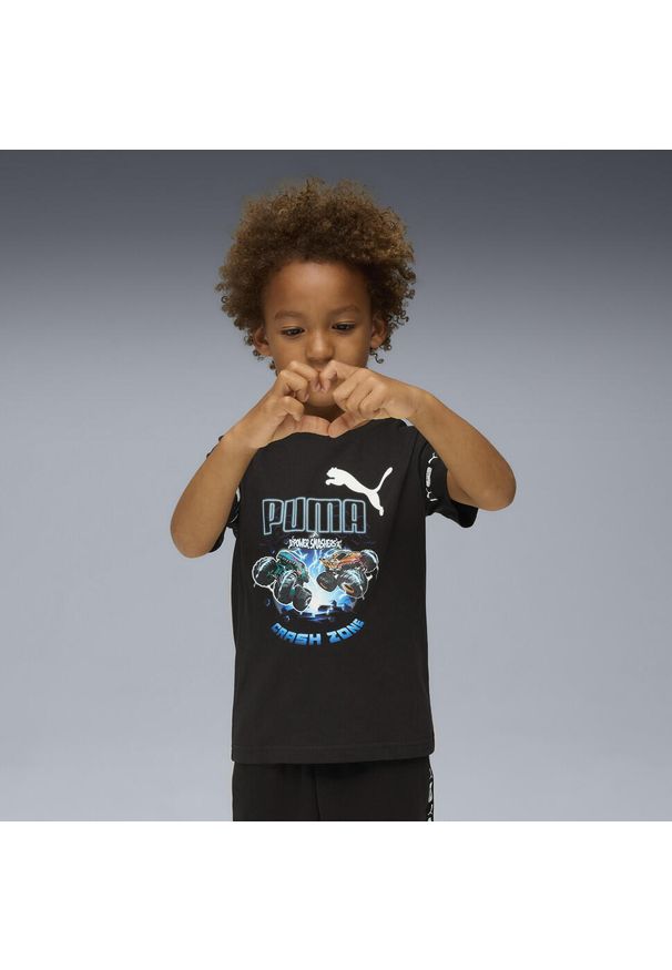 Puma - Koszulka dziecięca PUMA × HOT WHEELS™ MONSTER TRUCKS PUMA Black. Kolor: czarny. Sport: joga i pilates