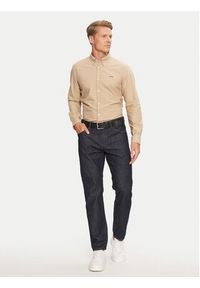 BOSS - Boss Koszula H-Roan 50521996 Beżowy Slim Fit. Kolor: beżowy. Materiał: bawełna #5