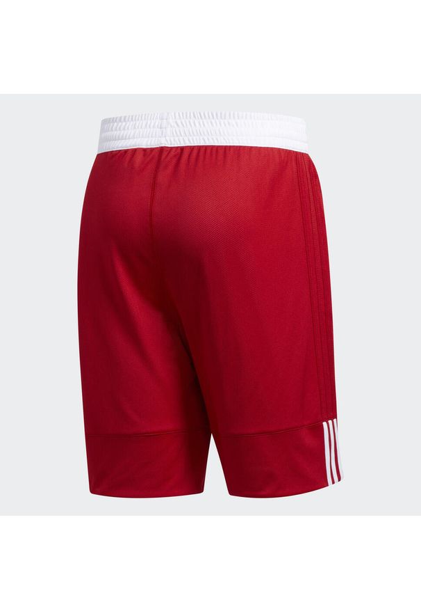 Adidas - Krótkie spodenki adidas 3G Speed Reversible. Kolor: biały, czerwony, wielokolorowy. Materiał: poliester. Długość: krótkie