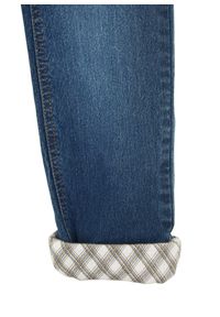 bonprix - Dżinsy dziewczęce ocieplane na flanelowej podszewce. Kolor: niebieski #3