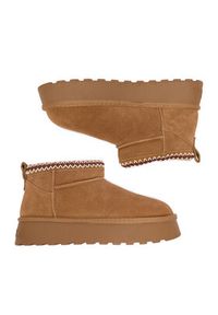 Badura Śniegowce EO-ANGIE-TS6290 Brązowy. Kolor: brązowy. Materiał: zamsz, skóra #4