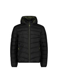 Kurtka z kapturem CMP. Typ kołnierza: kaptur. Kolor: czarny. Materiał: puch. Sport: turystyka piesza #1