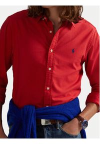 Polo Ralph Lauren Koszula 710804257061 Czerwony Slim Fit. Typ kołnierza: polo. Kolor: czerwony. Materiał: bawełna #6